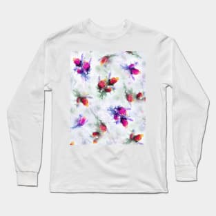 bouquet of watercolor roses Long Sleeve T-Shirt